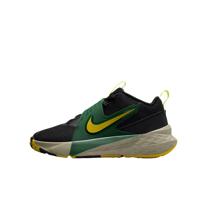 Nike Nike Team Hustle D 12 Basketball Shoes Black Green Unisex