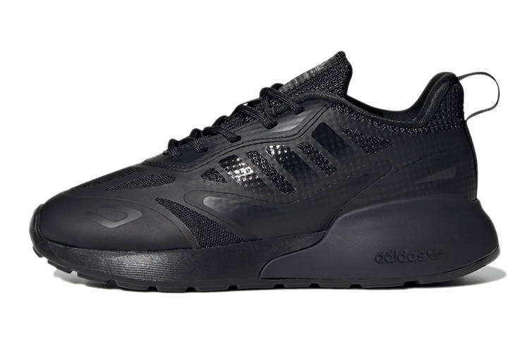 Adidas Originals ZX 2K 2.0 K Comfortable Abrasion Resistant Low top Running Shoes Black Kids'