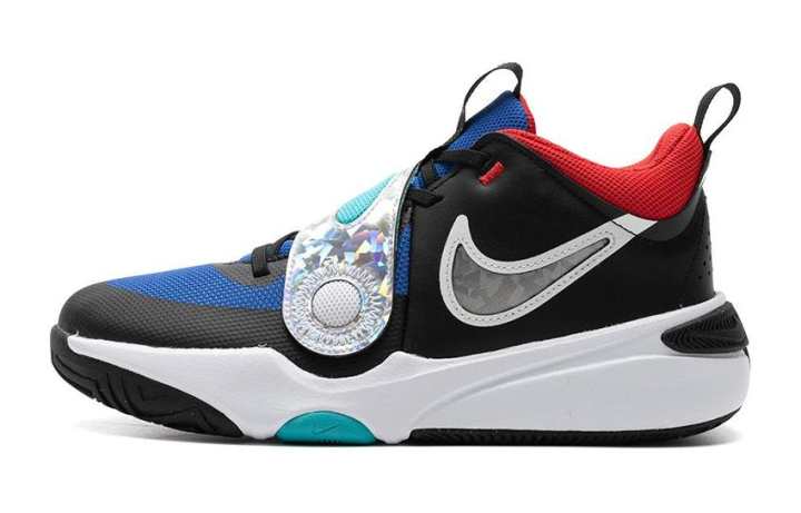 Nike Nike Team Hustle D 11 Low top Basketball Shoes Black Blue Unisex