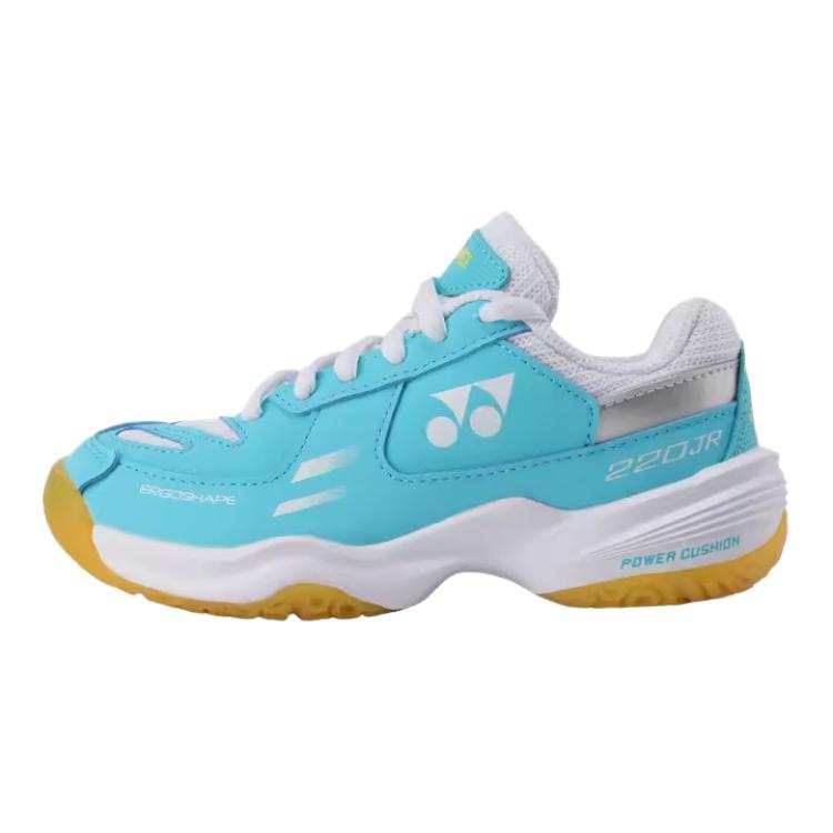 YONEX Synthetic Leather Slip Resistant Abrasion Resistant Low top Kids' Training Shoes Turquoise Kids'