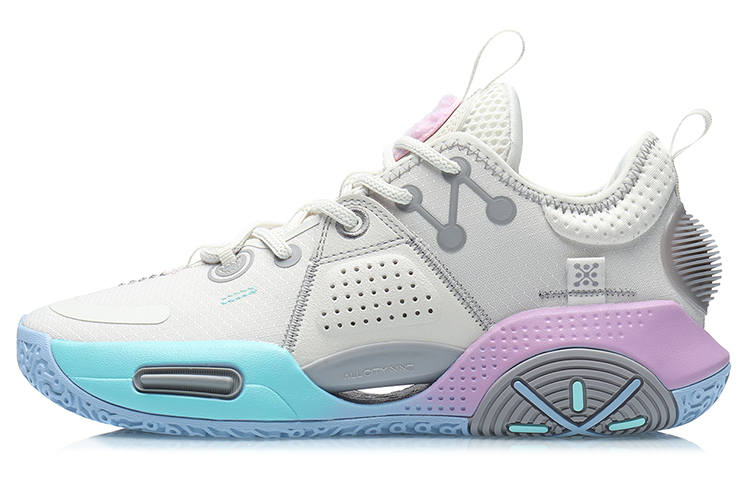 Li-Ning Li Ning All City 9 Youth Edition All City 9 Low top Children's Basketball Shoes Cotton Candy