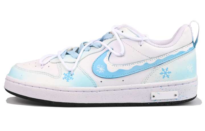 Nike Nike Court Borough Snowy Winter Vlad Healing, Ambient Synthetic Leather Low top Kids' Skateboarding Shoes Blue White