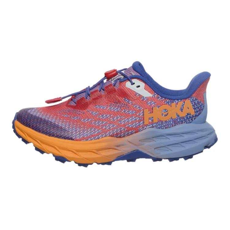 HOKA ONE ONE Speedgoat 5 Slip Resistant Abrasion Resistant Low top Kids' Running Shoes Blue Red Kids'