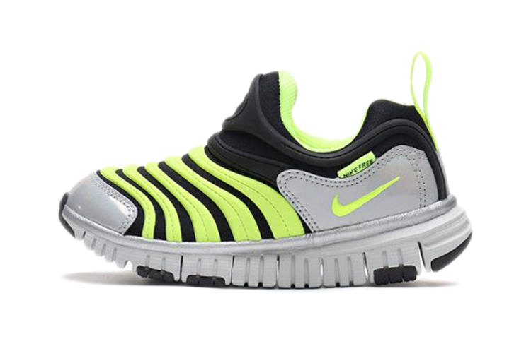 Nike Nike Dynamo Free Y2k Slip Resistant Cushioning Low top Kids Lifestyle Shoes Yellow Black Kids'