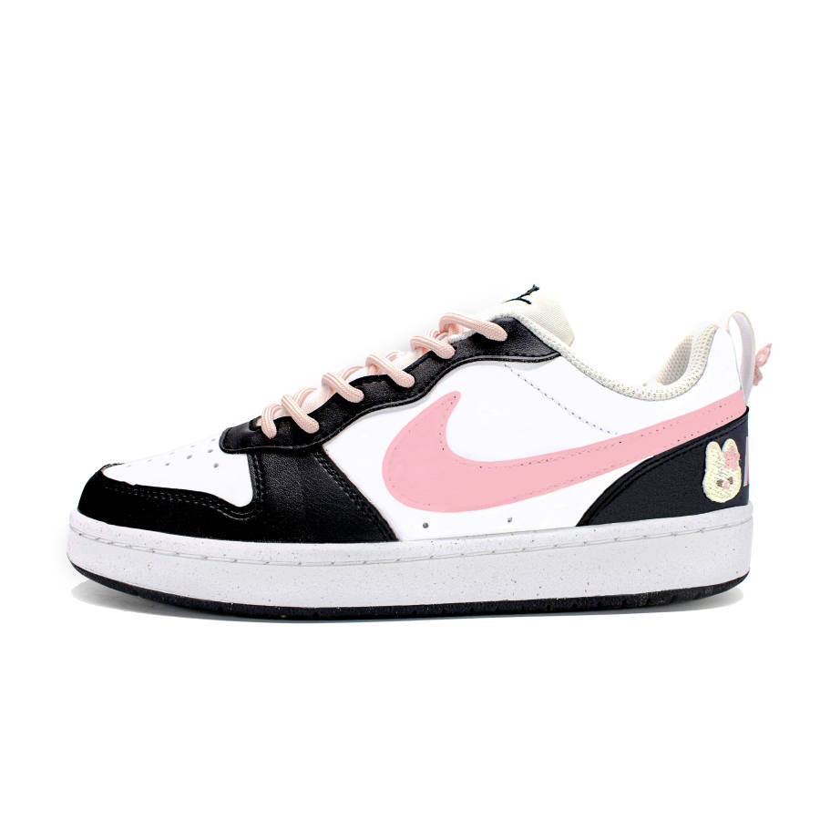 Nike Nike Court Borough LOW RECRAFT Kids' Skateboarding Shoes Pink White Black Teenagers