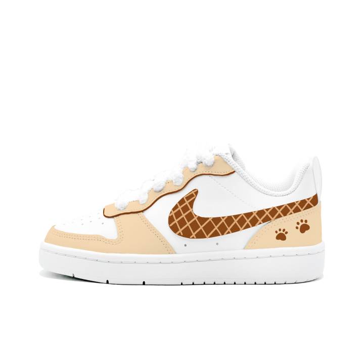 Nike Nike Court Borough Kung Fu Rabbit Ke Li Bear Leather Slip Resistant Cushioning Abrasion Resistant