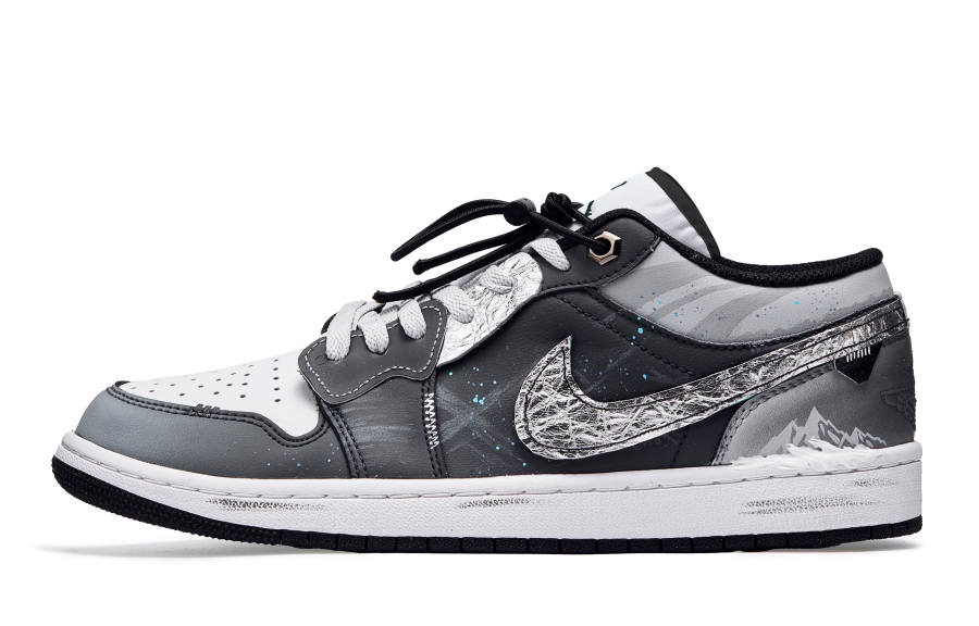 Jordan Jordan Air Jordan 1 Slip Resistant Cushioning Slip Resistant Cushioning Low top Children's Basketball Shoes Black