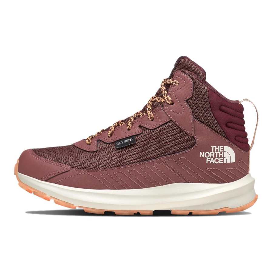 THE NORTH FACE Slip Resistant Abrasion Resistant Low Shaft Kids' Boots Dark Red Kids'