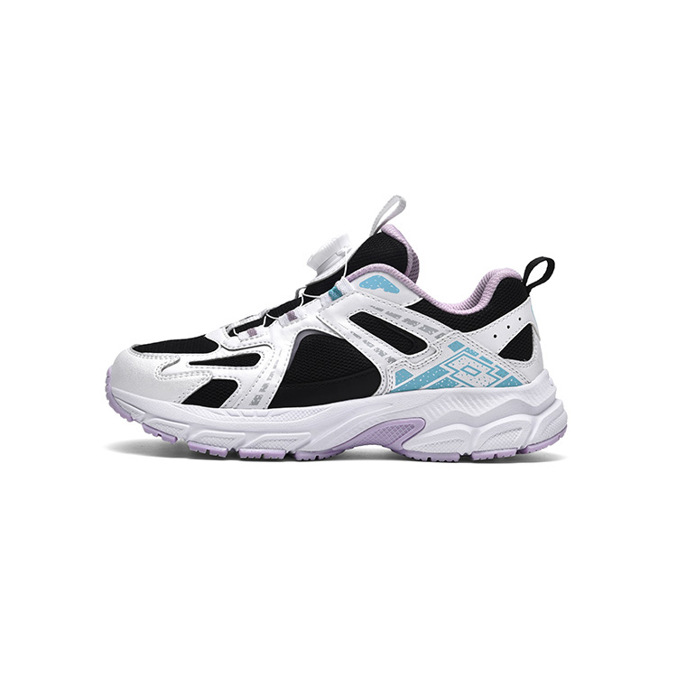 LOTTO Slip Resistant, Abrasion Resistant, Breathable Low top Kids' Running Shoes White Black Kids'