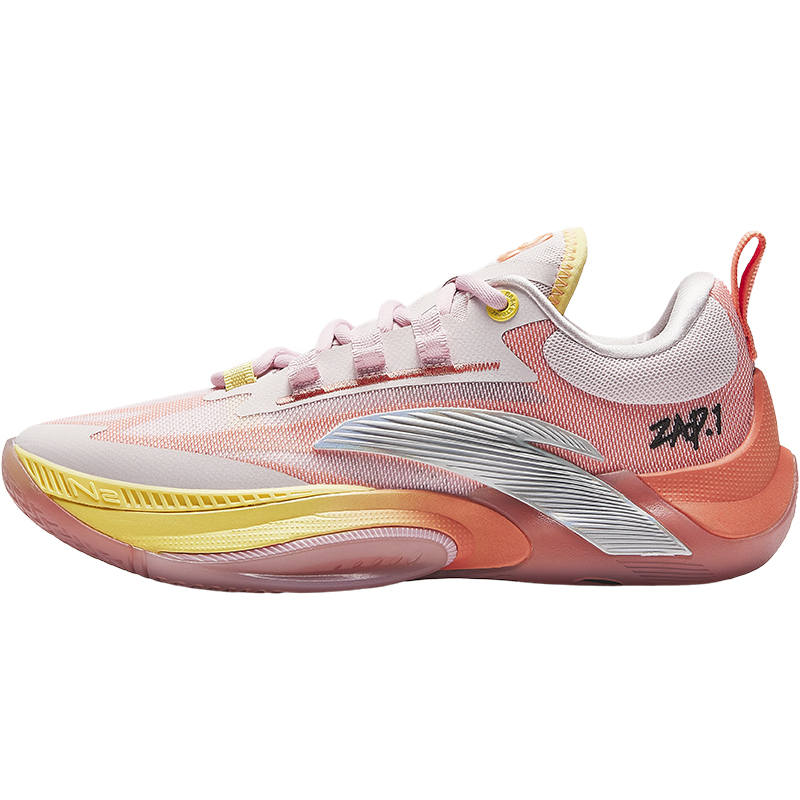 Anta Zap 1 Low top Children's Basketball Shoes Pink Orange Teenagers
