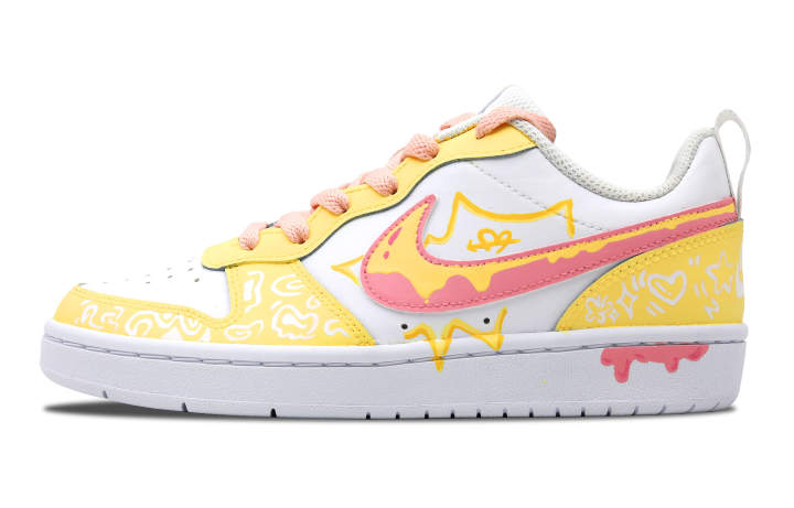 Nike Nike Court Borough Low 2 Leather Slip Resistant Cushioning Abrasion Resistant