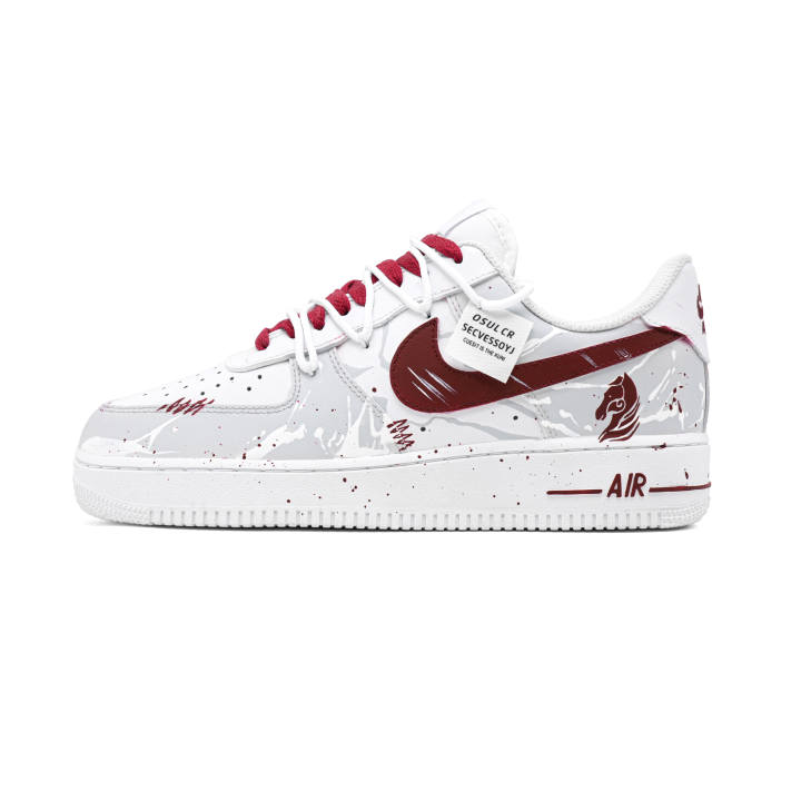 Nike Nike Air Force 1 Luck On Your Side Leather Slip Resistant Cushioning Abrasion Resistant Low top