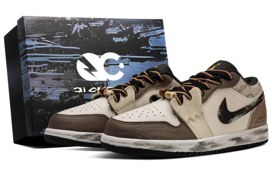 Jordan Jordan Air Jordan 1 Synthetic Leather Cushioning Abrasion Resistant Cushioning, Wear Resistant Low top