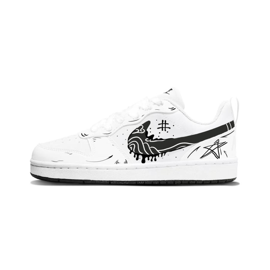 Nike Nike Court Borough Synthetic Leather Low top Kids' Skateboarding Shoes Unisex