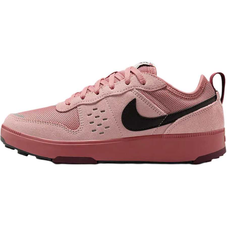 Nike Nike C1TY Suede Soft And Comfortable Low top Casual Shoes Pink Kids'