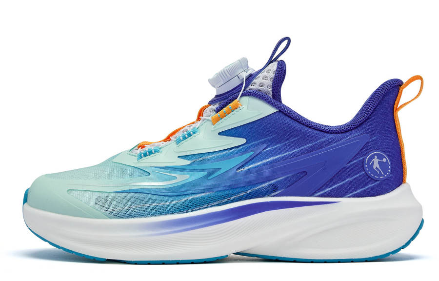 QIAODAN Light Speed 2.0 Fabric Low top Running Shoes Blue Unisex