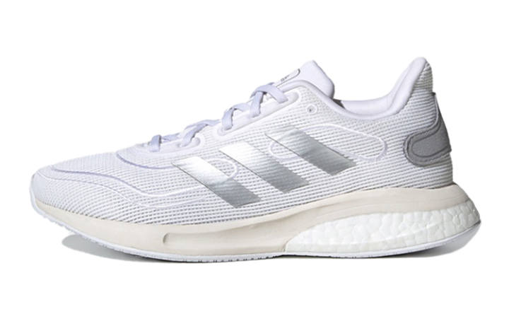 Adidas Adidas Supernova J Slip Resistant Low top Kids' Running Shoes White Silver