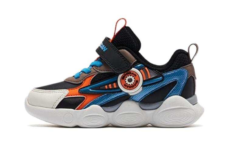 QIAODAN Abrasion Resistant Kids' Running Shoes Black Sky Blue Children Aged 3 7 Years Old