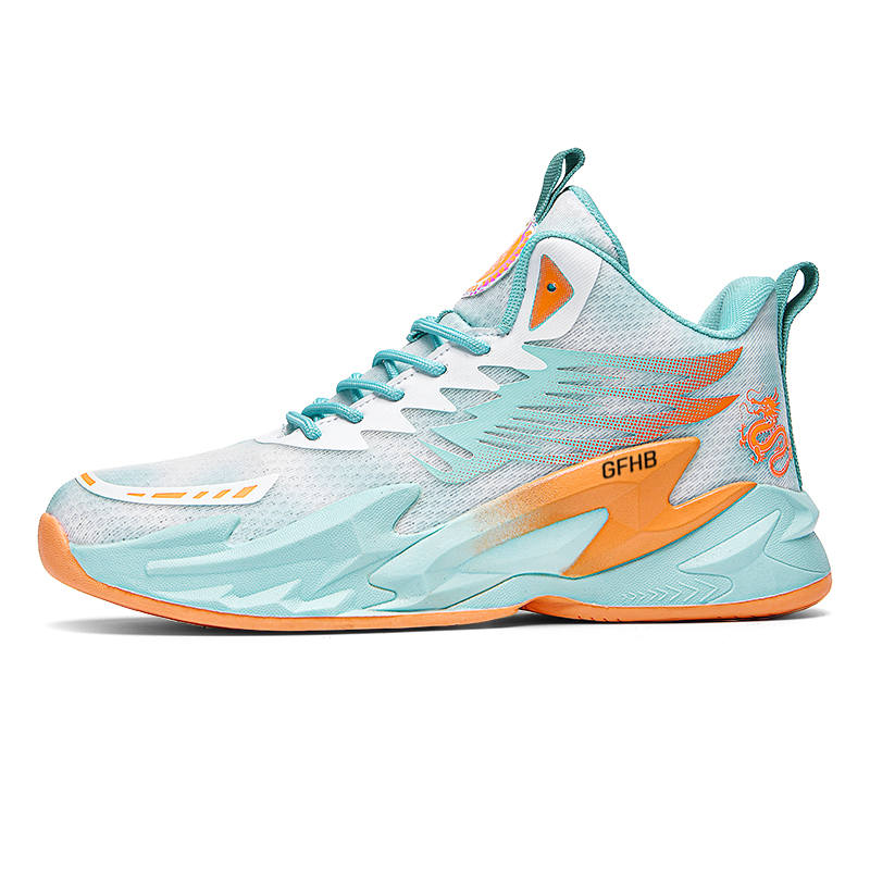 GONGFUHUOBAN Mesh Anti Kick Cushioning Rebound Anti Kick Cushioning Rebound Mid top Kids' Running Shoes Teenagers