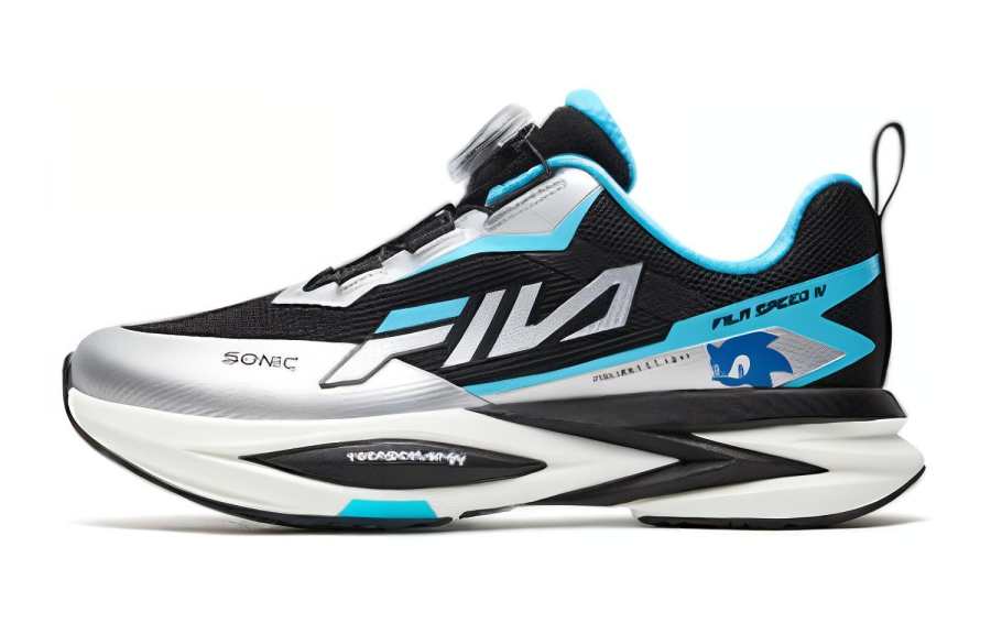 FILA KIDS SPEED 4 Slip Resistant And Breathable Slip Resistant And Breathable Low top Kids' Running Shoes Silver Gray