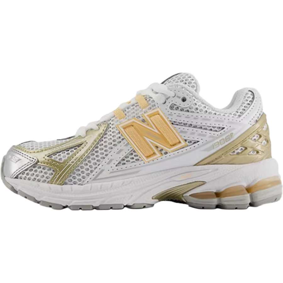 New Balance New Balance NB 1906R Abrasion Resistant Low top Kids' Running Shoes White Gold Children Aged 3 7 Years Old