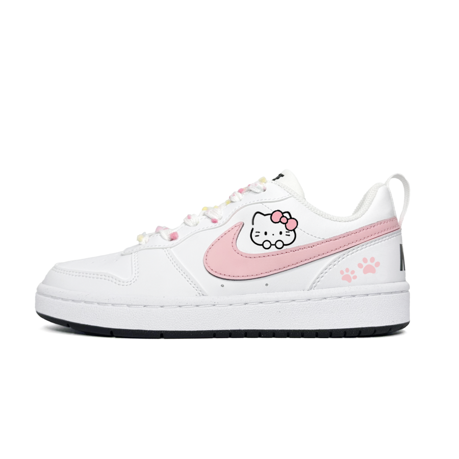 Nike Nike Court Borough Synthetic Leather Slip Resistant Abrasion Resistant Slip Resistant Abrasion Resistant Low top