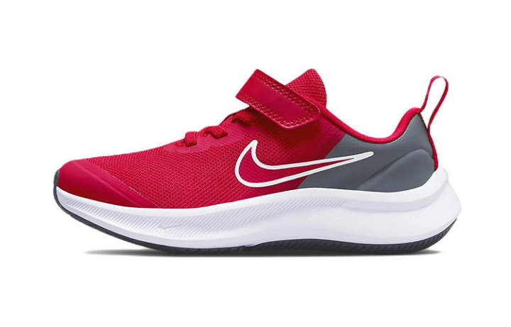 Nike Nike Star Runner 3 Recyclable Material Low top Kids' Running Shoes Red Gray Children Aged 3 7 Years Old
