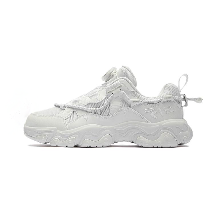 FILA KIDS Comfortable Abrasion Resistant Abrasion Resistant Low top Kids' Running Shoes White