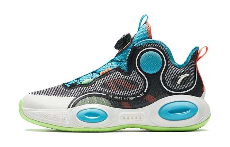Antakids Alien 3 Slip Resistant Low top Basketball Shoes Black Blue Teenagers