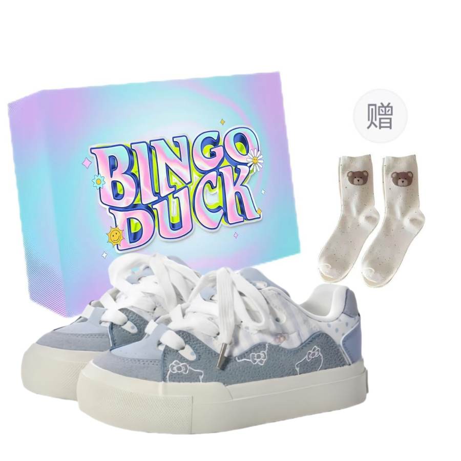 BINGO DUCK Slip Resistant And Breathable Slip Resistant And Breathable Low top Skateboard Shoes Women's