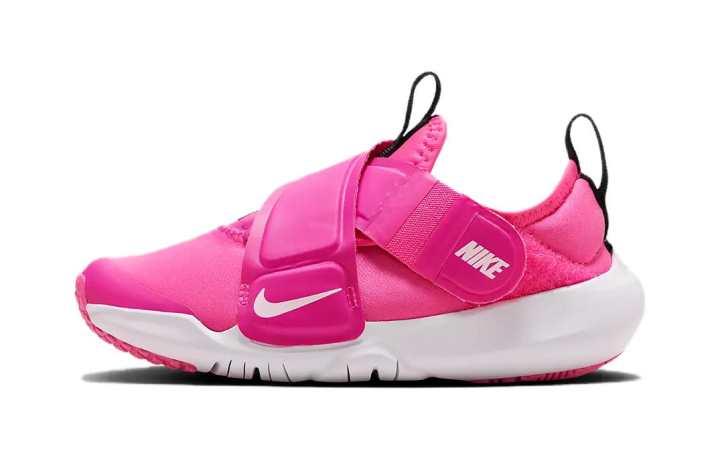 Nike Nike Flex Advance Slip Resistant Cushioning Low top Running Shoes Purple White Children Aged 3 7 Years Old