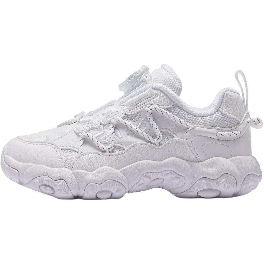 FILA KIDS Lightweight Cushioning Low top Kids' Running Shoes White Children Aged 3 7 Years Old