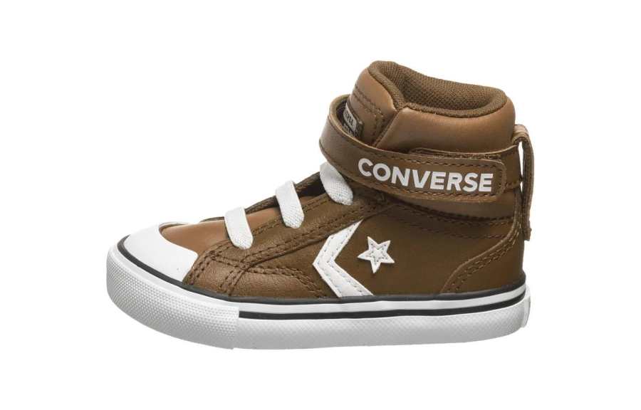 Converse Pro Blaze Strap Abrasion Resistant Breathable High top Skateboard Shoes Brown Infant And Toddler