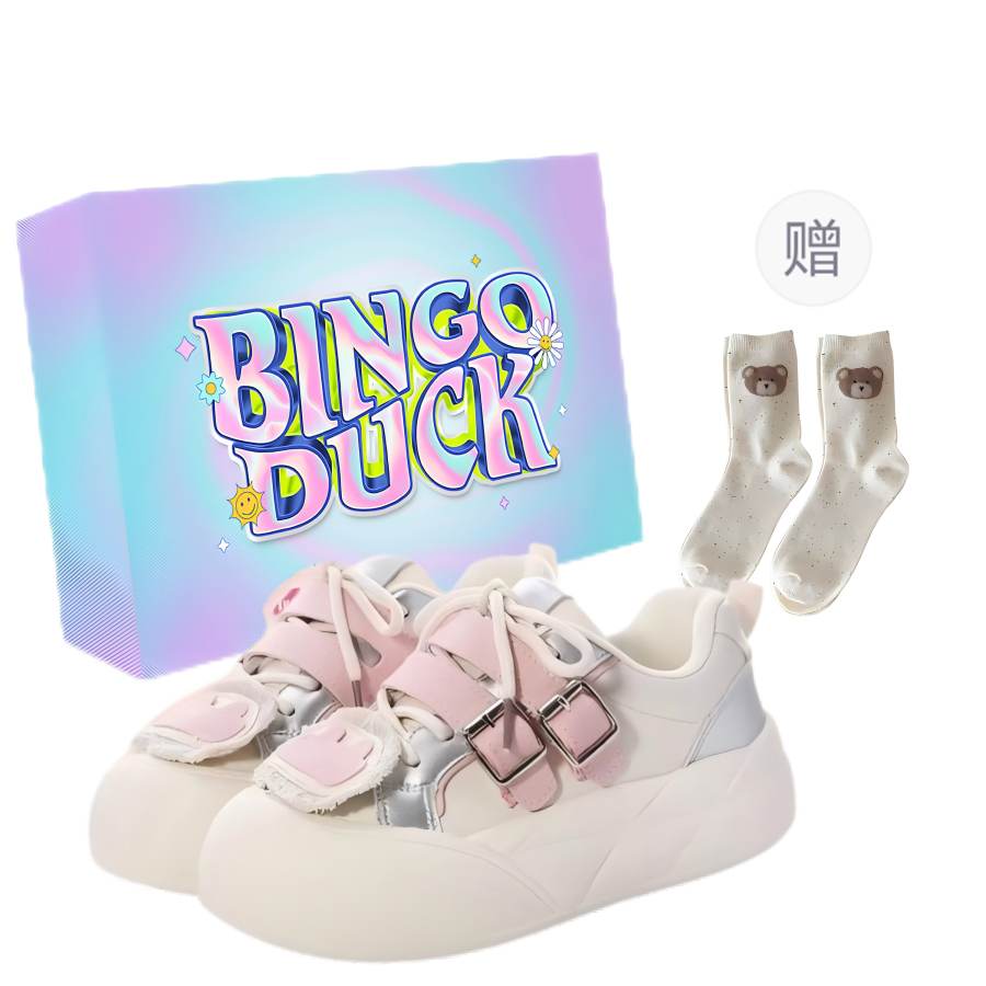 BINGO DUCK Coverage Low top Skateboard Shoes Women's