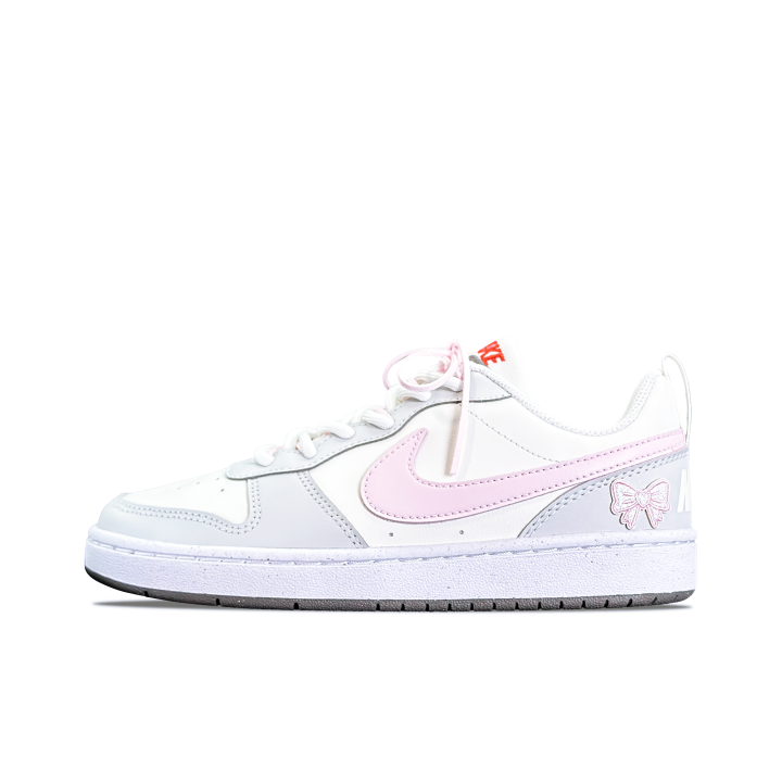 Nike Nike Court Borough Strawberry Butter Synthetic Leather Slip Resistant Cushioning Abrasion Resistant Low top