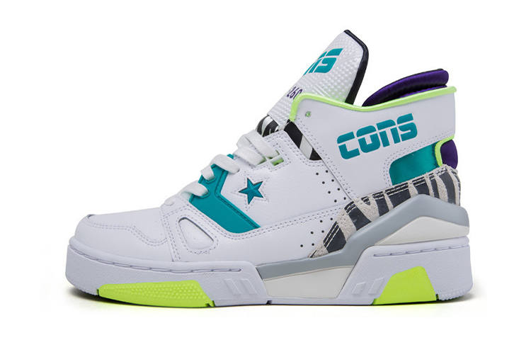 Converse ERX 260 Casual Mid top Kids' Skateboarding Shoes White Blue Teenagers