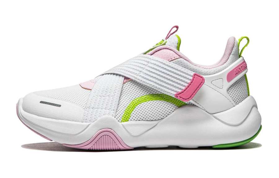 Li-Ning YOUNG Li Ning YOUNG Low top Casual Shoes White Pink Unisex