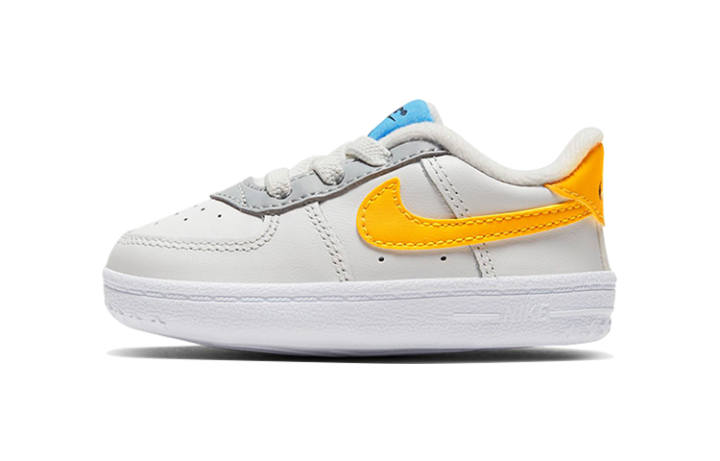 Nike Nike Air Force 1 Crib Low top Toddler Shoes White Yellow Infant And Toddler