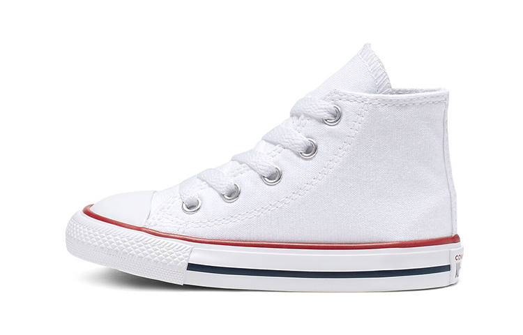 Converse Chuck Taylor All Star Canvas Abrasion Resistant High top Toddler Shoes Standard White Infant And Toddler