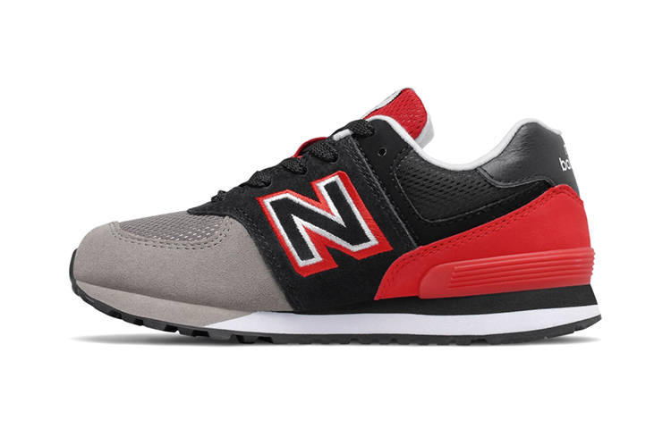 New Balance New Balance NB 574 Shadow Logo Pack Cushioning Kids Lifestyle Shoes Black Red Gray Children Aged 3 7 Years Old