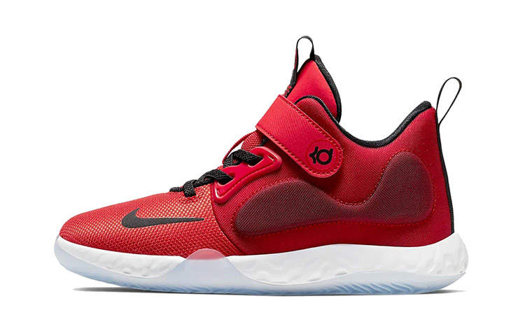 Nike Nike KD Trey 5 VII Comfortable And Breathable Mid top Children's Basketball Shoes Children Aged 3 7 Years Old
