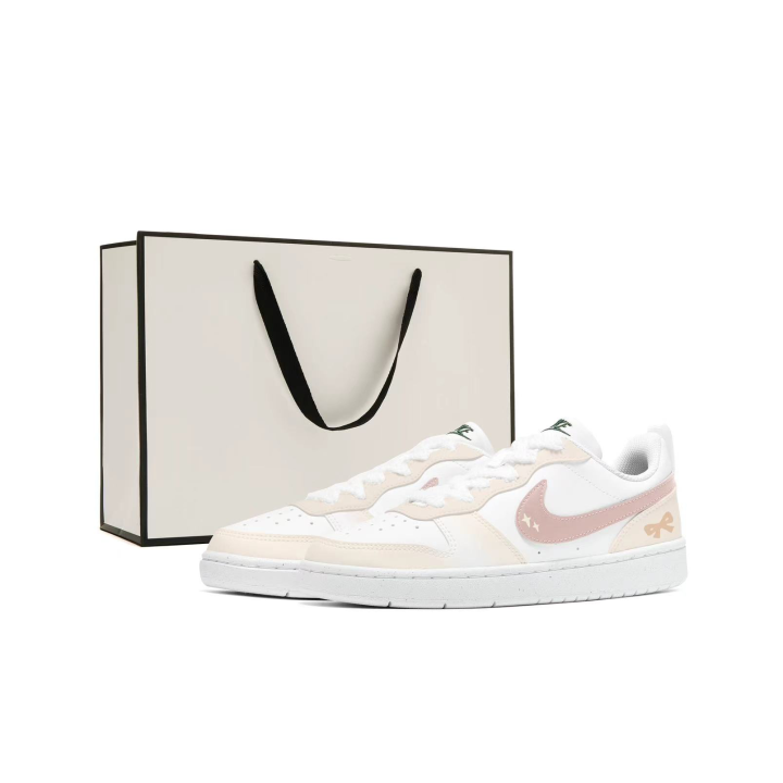 Nike Nike Court Borough Synthetic Leather Slip Resistant Abrasion Resistant Slip Resistant Abrasion Resistant Low top