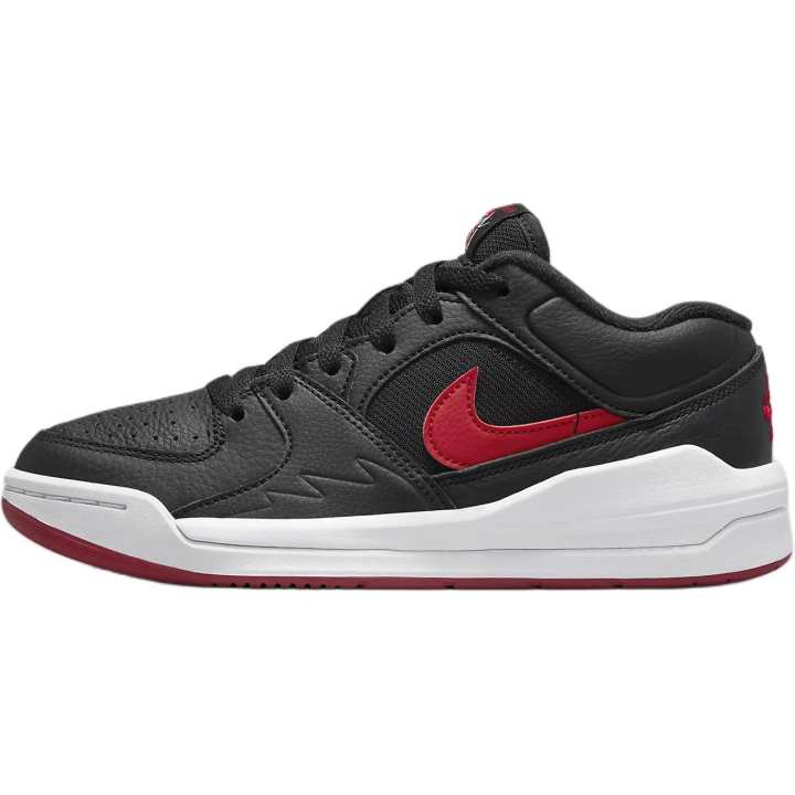 Jordan Jordan Stadium 90 Low top Basketball Shoes Black Red Unisex
