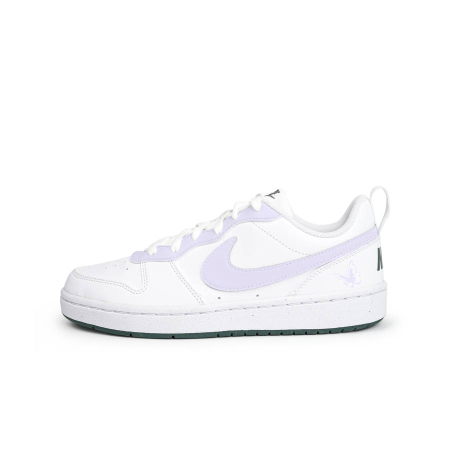 Nike Nike Court Borough Slip Resistant Abrasion Resistant Low top Kids' Skateboarding Shoes Purple Teenagers