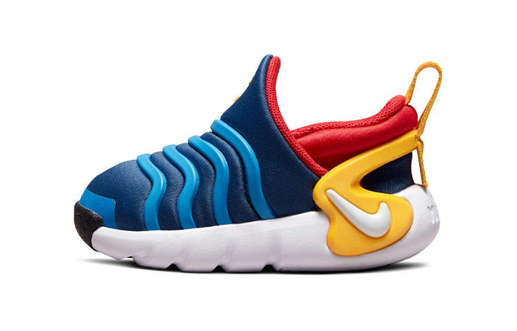 Nike Nike Dynamo GO Flyease Caterpillar Abrasion Resistant Breathable Low top Sports Casual Shoes Blue Infant And Toddler