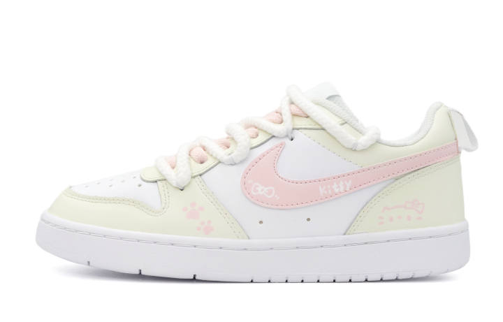 Nike Nike Court Borough Maris Sal Sleeping Cat Leather Slip Resistant Cushioning Abrasion Resistant