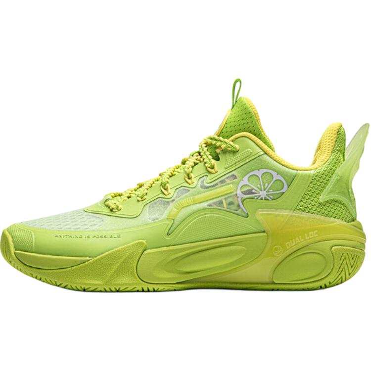 Li-Ning YOUNG Li Ning YOUNG Fengying 2.0 Low top Children's Basketball Shoes Kiwi Yellow, Sour Lime Green Unisex