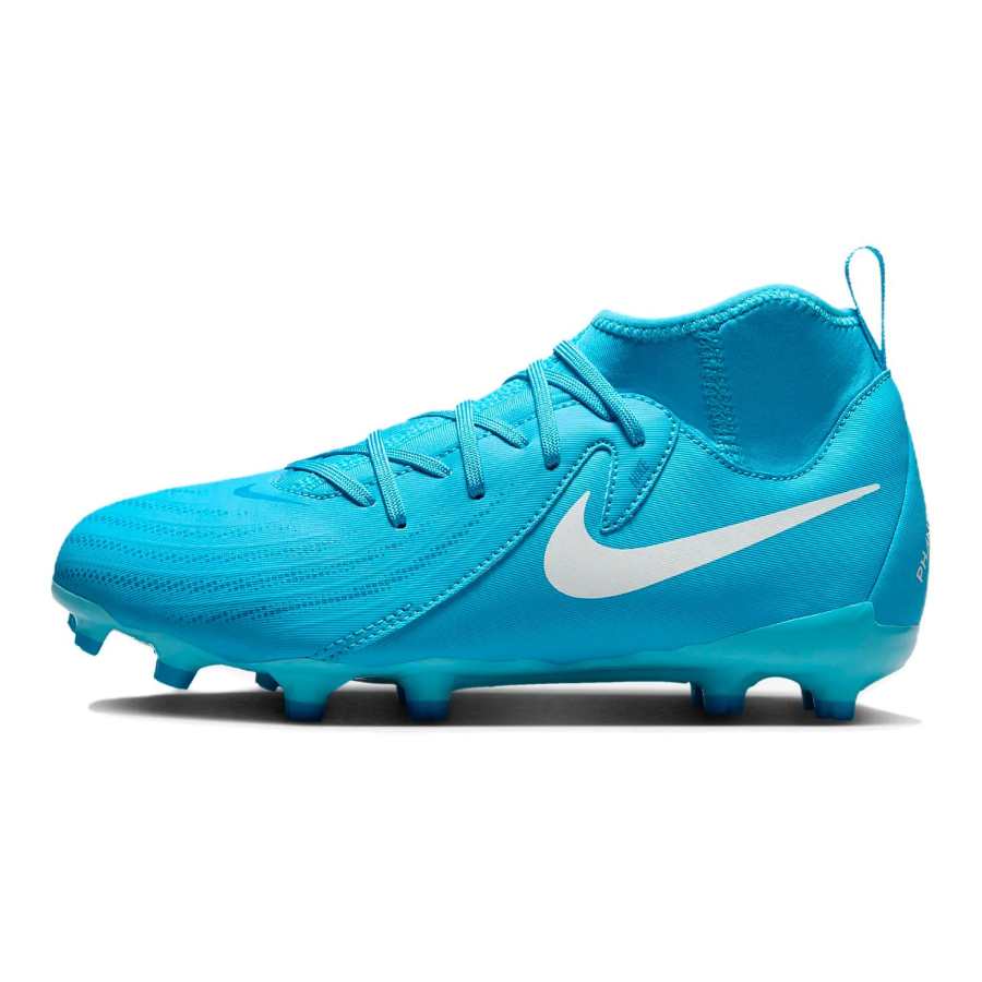 Nike Nike Slip Resistant Abrasion Resistant High top Kids' Soccer Shoes Blue White Kids'