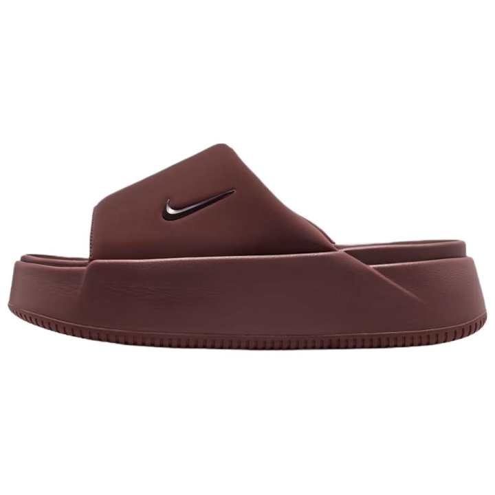 Nike Nike Calm Slide Slippers Women's Dark Brown Red