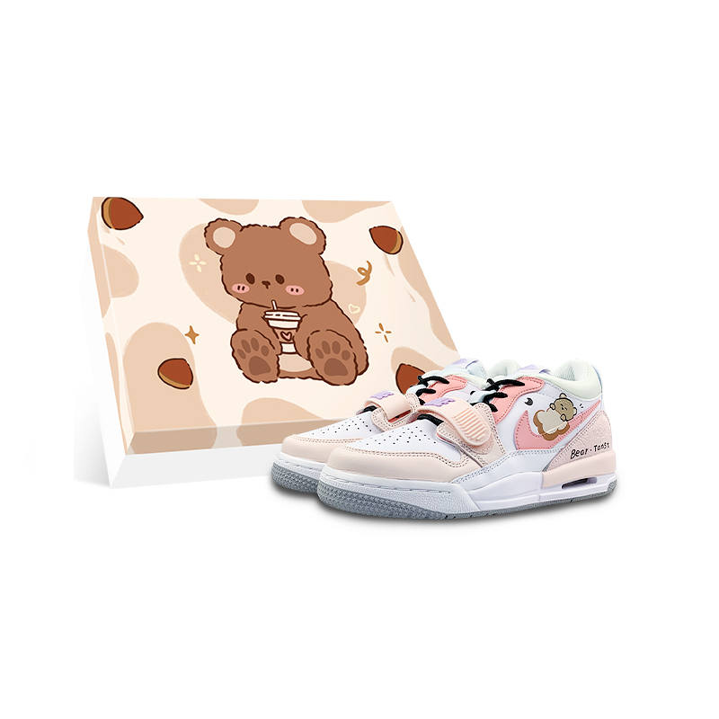 Jordan Jordan Legacy 312 Cushioning, Wear Resistant Low top Kids' Skateboarding Shoes White Teenagers